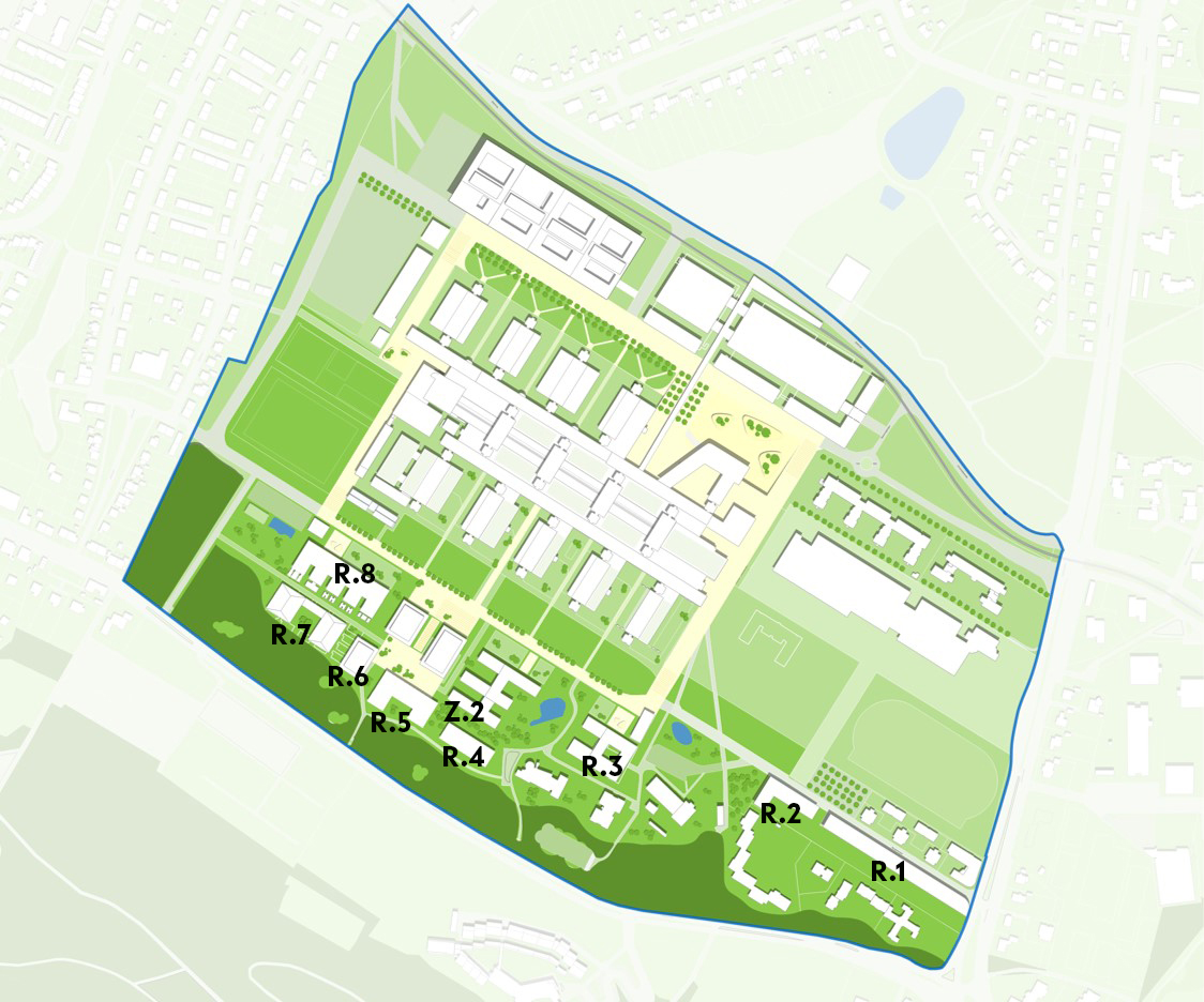 Lageplan des Campus Süd 